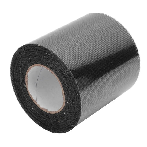 Self Adhesive Window Screen Repair Tape Easy Peel And Stick Transparent Mesh Patch For Quick Fix On Door Screens Car Windows And Tents Black Durable Weatherproof For Indoor And Outdoor Use