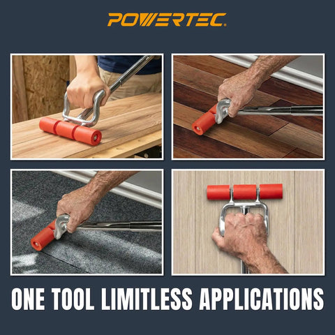 Extendable Floor And Wall Roller With 17 To 27 Inch Adjustable Handle And 7.5 Inch Wide Roller Head for multiple surfaces