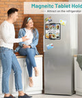 Dope Magnetic Tablet Holder Mount For Fridge And Metal Surfaces, Versatile Stand For 4.7 To 12.9 Inch Tablets Displayed on Fridge