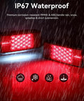 12V LED Trailer Light Kit For Boat And Utility Trailers IP67 Waterproof Rectangular Brake Stop Turn Lights