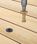 90Pcs Deck Screws Kit For Outdoor Projects Tough As Nails Heavy Duty Exterior Wood Screws Assortment In Bronze with T25 Bit in deck