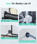 Reserved exhaust port and AMS compatibility on Large Size 3D Printer Enclosure For Bambu Lab A1 With LED Light And Quiet Design, Fireproof Waterproof Dustproof, Noise Reduction, Constant Temperature Climate Control, Enhanced Print Quality, 580x670x670mm.