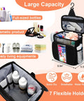 Must Have Dorm Room Shower Caddy For Guys And Gals Quick Dry Mesh Organizer With Elastic Pockets, showing full-sized toiletries