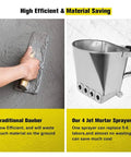 Heavy Duty Portable Pneumatic Cement Mortar Sprayer Featuring Four Hole Nozzle for efficient texture application and material savings.