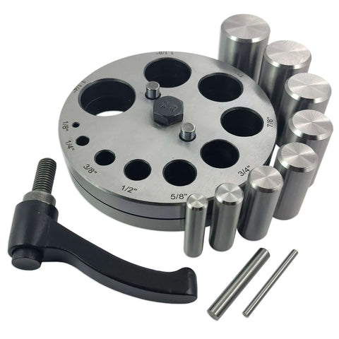 Pro Grade Extra Large Circular Disc Cutter Set With 10 Swivel Handle Disc Punches From 2 mm To 31 mm For Jewelry Making And Metal Craft