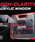 Ultimate Home DIY 58 Piece Screwdriver Set With 53 Magnetic Impact Bits And Case From Geinxurn in clear acrylic case