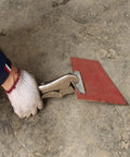 Person using 10 Inch Locking Sheet Metal Clamp With Adjustable Tension Heavy Duty Pro Grade Grip Tool With Two Flat Tips on metal