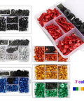 Universal Motorcycle Fairing Bolt Kit With 5mm And 6mm Allen Wrenches, Screws, Grommets, Nuts, Bolts, Washers, And Clips