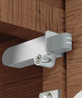 Soft Close Motion Damper For Cabinets, Smooth No Slam Closing, Hydraulic Buffer, Replacement Hardware, Hidden Concealed Mechanism For Face Frame And Frameless Hinges, 55N, Easy Side Mount Installation on wood cabinet hinge