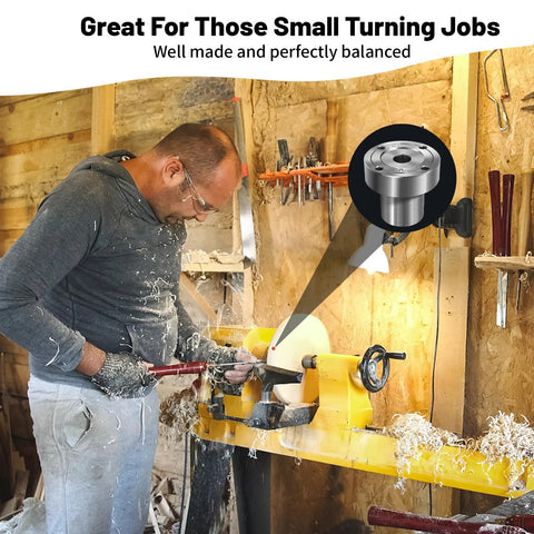 Top Shelf Steel Faceplate For Wood Lathes With Rock Solid Grip 2 Inch Diameter And 3/4 X 16 Tpi Threading Built Like An American Workhorse Rig For Serious Turners Who Want Knockout Performance Daily