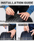 Installation guide for 60 Piece Tire Repair Kit With Rubber Nails And Self Tapping Spiral Plugs For Tubeless Tires Emergency Puncture Fix Tools