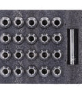 Premium 20 Pcs 1/2-20 Lug Nuts Socket Kit T304 Stainless Steel Heat Treated Wheel Hardware Universal For Cars Trucks Suv Upgrade set in case