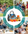 Desert Cooler Lunch Bag With Insulated Tote for picnics, camping, office, and school with fresh fruits displayed