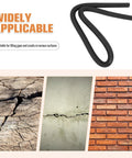 Black Foam Gap Filling Rod 2 Meter Backer Rod Rope For Concrete Crack Sealing Flexible Joint Fillers No Sweat Build Site Essential Tough As Nails Seals Wide Joints Easily with crack-filled surfaces.