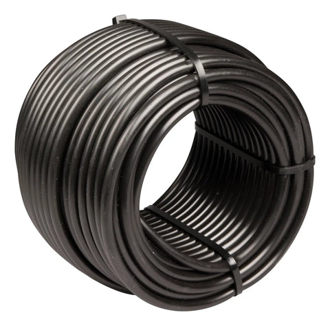 Rugged Quarter Inch Drip Irrigation Distribution Tubing 100 Foot Black Roll Easy To Unroll And Stake For Garden Beds And Landscaping Pro Grade Mainline Or Branch Line For Micro Watering Devices