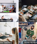 People using Ultra HD 8MP USB Camera With 2.8 To 12mm Varifocal Lens for conference call, family chat, online teaching, home monitoring