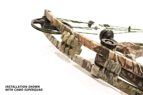 Camouflage Bow Vibration Dampeners For Unisex Adults Cuts Noise By Up To 70 Percent With NAVCOM Material on a compound bow