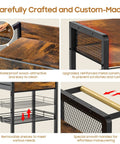 Four Tier Rolling Coffee Cart With Flexible Removable Shelves And Smooth Gliding Wheels Versatile Kitchen Bar Organizer showing waterproof wood top and reinforced metal construction.