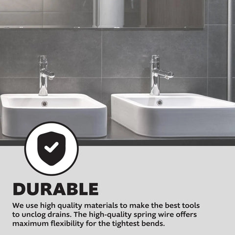 Two white rectangular bathroom sinks with chrome faucets on a dark countertop