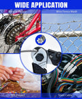 Heavy Duty 8 Inch Wire Rope Cutter With Hardened Blades Stainless Steel Cable Cutter For Clean Burr Free Cuts On Tough Jobs Built From CR V Steel For Rigging Construction Camping And DIY. Wide application image