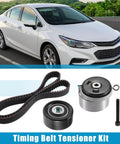Timing Belt Tensioner Kit With Idler Pulley For Chevy Cruze Sonic Aveo 2010 2016 And Pontiac G3 Includes Bearing Kit Display
