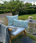 Pack Of 2 12x20 Patio Lumbar Pillows Waterproof Outdoor Cushions With Inner Fill Cozy Fade Resistant Decorative Garden Cushions For Patio Terrace And Outdoor Sofa Use on chair