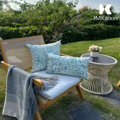 Pack Of 2 12x20 Patio Lumbar Pillows Waterproof Outdoor Cushions With Inner Fill Cozy Fade Resistant Decorative Garden Cushions For Patio Terrace And Outdoor Sofa Use on chair