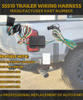 4 Pin Flat Trailer Wiring Harness Kit For Chevy Colorado And GMC Canyon 2004 Through 2012 With Isuzu I Series 2006 Through 2008