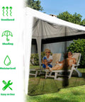60 By 10 Feet Mosquito Netting For Garden And Outdoor Living Kickin Insect Barrier Mesh Screen In Black over outdoor gazebo