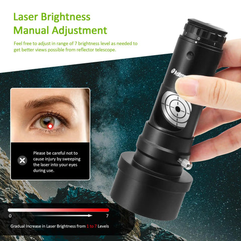 Hand adjusting 2 Inch Five Position Filter Wheel Bundle With Next Gen Laser Collimator And 1.25 Inch Adapter For Newtonian Telescopes Quick Precise Alignment Of Standard 1.25 And 2 Inch Filters