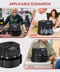 Coin Counter Machine Sorter For Change With Wrapper Roller in supermarket, home, and bank settings