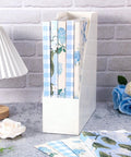Hydrangea Floral File Folders Set, 24 Pack With One Third Cut Tabs, Four Designs in holder, home office setting.
