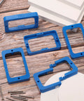 Half Inch Electrical Box Extenders For Single Gang Switches And Receptacles With Screws No Brainer Install For Universal Fit For PVC Metal And Fiberglass Boxes Blue Durable ABS Construction For Easy Install And Flush Look