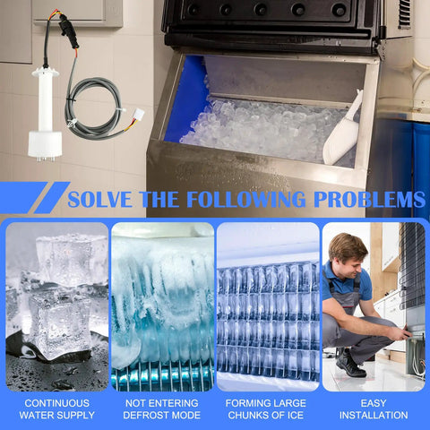 Ice Machine Water Level Sensor Probe Kit With Harness For Commercial Ice Makers, easy install, ensures consistent ice production