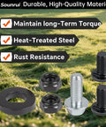 Built Tough Mower Blade Bolt And Fan Hardware Kit For 21 Inch Lawn Mowers over grass background