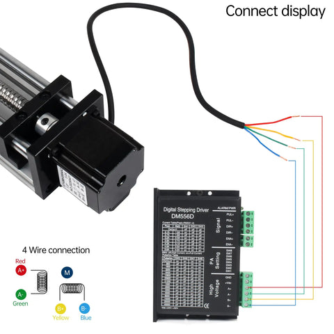 Rock-Solid Precision CNC Linear Stage Actuator With Double Optical Axis Rail And 1204 Ball Screw, 100mm Effective Stroke