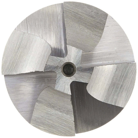 HSS corner rounding end mill, 3/16 in diameter, metal cutting tool, front view