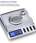 Top Notch Milligram Jewelry Scale With 0.001 g Readout For Gemstones And Fine Gold Digital Precision Scale with cover