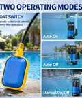 1.1Hp Submersible Sump Pump Handles Crunch Time With Ease Pushing 4600 GPH Through IPX8 Waterproof Gear with float switch images