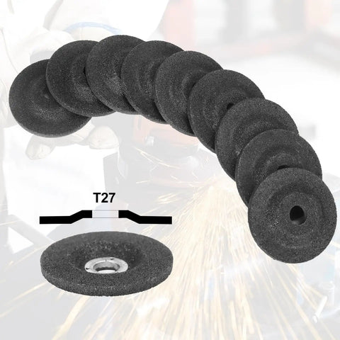 Heavy Duty 2 Inch Die Grinder Grinding Wheels Set With Depressed Center Type 27 Discs 3/8 Inch Arbor And 1/4 Inch Mandrel