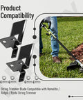 2 Pack Line Cutting Blade For Homelite RY15523A And RY15523AVNM String Trimmers shown installed and separately