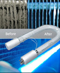 UV Replacement Lamps For R3500X, C2, And S1000FXGX Systems, Beefy Long Lasting Energy Efficient UVC Bulbs shown with before and after clean filter