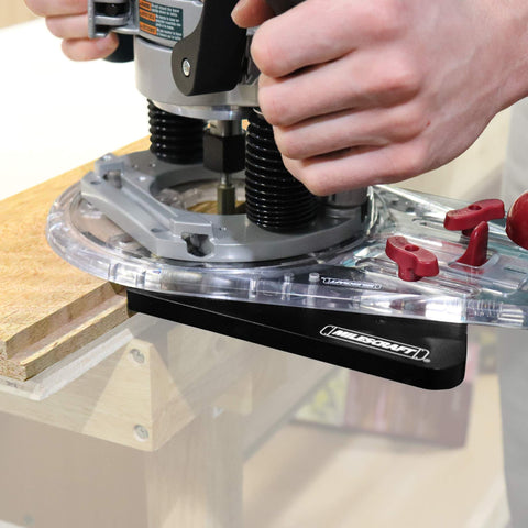 Edge And Mortise Router Guide For Straight And Curved Edges Universal Fit For Plunge And Fixed Base Routers with built-in mortise guide