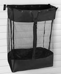 Take Anywhere Slatwall Basket Organizer With Grab And Go Design And Detachable Hooks Large Mesh Storage Bin With Easy Access Zipper Adjustable Shoulder Strap Ideal For Home Garage Gym And Sports Gear Organization