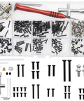 260 Piece RC Car Repair Kit With M2 And M2.5 Fasteners Bolts Hex Wrenches Swing Arm Pins for WLtoys One Eighteenth Scale