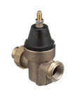 Watts LFN45B pressure reducing valve, 1 inch, lead-free bronze body with black cap and NPT inlet/outlet