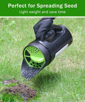 Handheld Spreader For Lawn And Garden With 80 Oz Capacity Adjustable Opening For Seed Fertilizer Salt Ice Melt Easy Fill