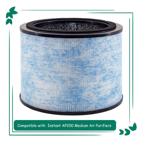 AP200 Filter Replacement For Instant AP200 Air Purifier With H13 True HEPA Activated Carbon Antimicrobial Coating 2 Pack