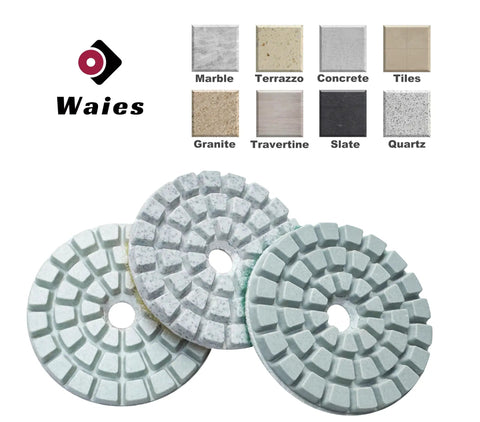 11 Piece 2 Inch Diamond Polishing Pads Kit Wet And Dry Grit 50 To 10000 For Concrete Stone Granite Tile Marble Quartz