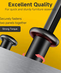 Image showing Real Deal 1/4-20 By 1 Inch Flat Head Socket Cap Screws and Barrel Nuts Kit fastener securely joining two panels.